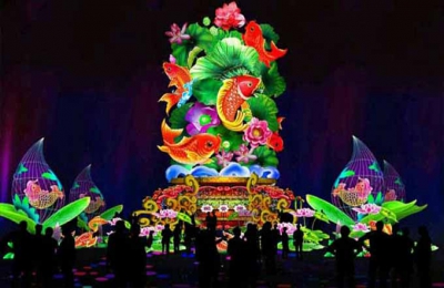 鱼跃新年自贡灯会主题灯