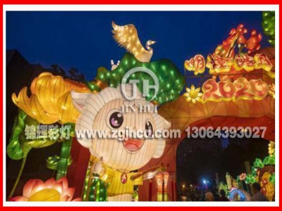 以“明灯皓月咏河山”为主题的2020广州文化公园中秋灯会昨晚试亮灯（图）